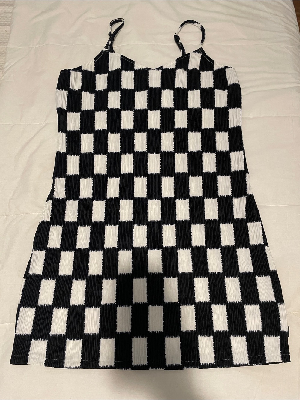 Vans Black and White Checkerboard Mini Dress